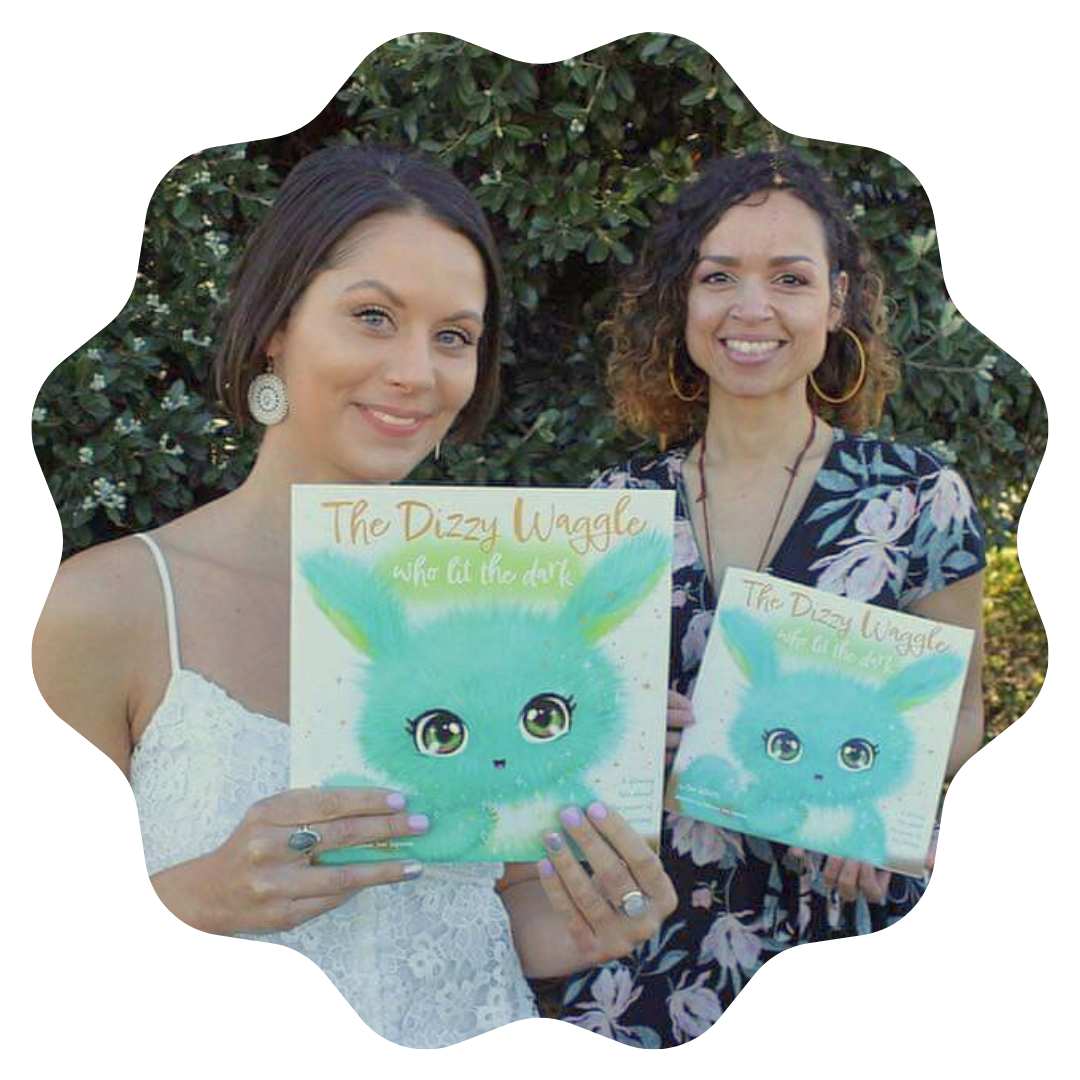 Author Cloe, left, and illustrator Fabienne.